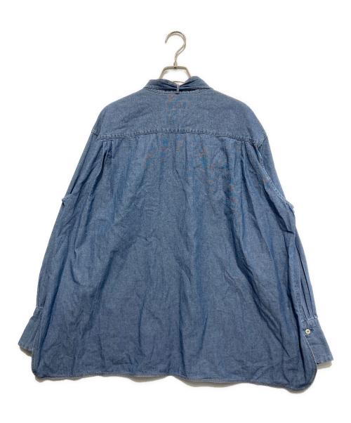 SLOBE IENA（スローブ イエナ）SLOBE IENA (スローブ イエナ) LEDENIM ボサムボウタイトップス ブルー サイズ:FREEの古着・服飾アイテム