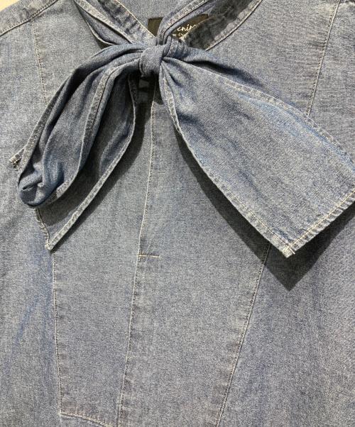 SLOBE IENA（スローブ イエナ）SLOBE IENA (スローブ イエナ) LEDENIM ボサムボウタイトップス ブルー サイズ:FREEの古着・服飾アイテム