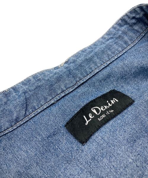 SLOBE IENA（スローブ イエナ）SLOBE IENA (スローブ イエナ) LEDENIM ボサムボウタイトップス ブルー サイズ:FREEの古着・服飾アイテム