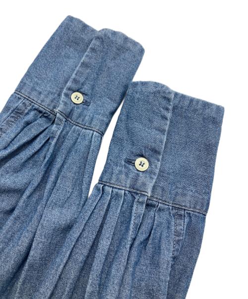 SLOBE IENA（スローブ イエナ）SLOBE IENA (スローブ イエナ) LEDENIM ボサムボウタイトップス ブルー サイズ:FREEの古着・服飾アイテム