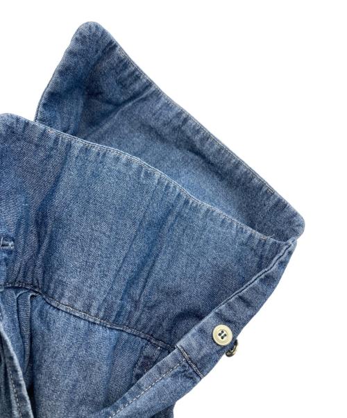 SLOBE IENA（スローブ イエナ）SLOBE IENA (スローブ イエナ) LEDENIM ボサムボウタイトップス ブルー サイズ:FREEの古着・服飾アイテム