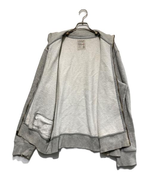 POLO RALPH LAUREN（ポロ・ラルフローレン）POLO RALPH LAUREN (ポロ・ラルフローレン) ジップアップスウェット グレー サイズ:Lの古着・服飾アイテム