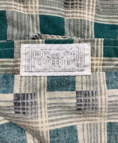 RRL（ダブルアールエル）RRL (ダブルアールエル) チェックシャツ グリーン×ベージュ サイズ:Sの古着・服飾アイテム
