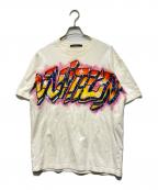 LOUIS VUITTONルイ ヴィトン）の古着「22SS グラフィットロゴ プリント Tシャツ」｜ホワイト