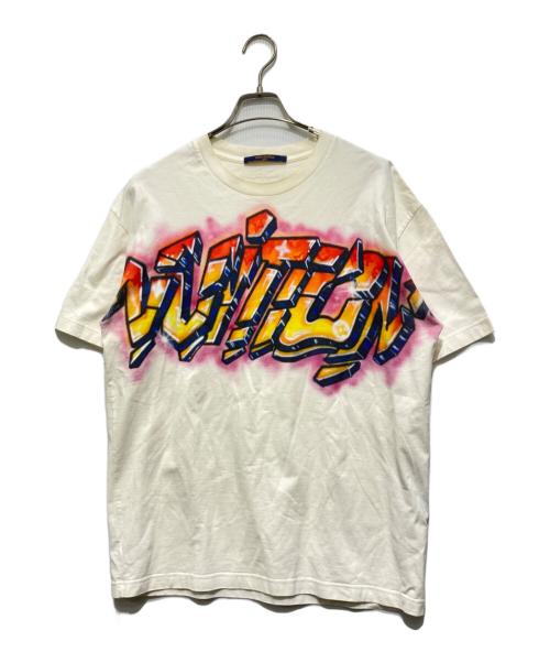LOUIS VUITTON（ルイ ヴィトン）LOUIS VUITTON (ルイ ヴィトン) 22SS グラフィットロゴ プリント Tシャツ ホワイト サイズ:Mの古着・服飾アイテム