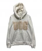 UGGアグ）の古着「Rey UGGfluff Logo Hoodie」｜ホワイト