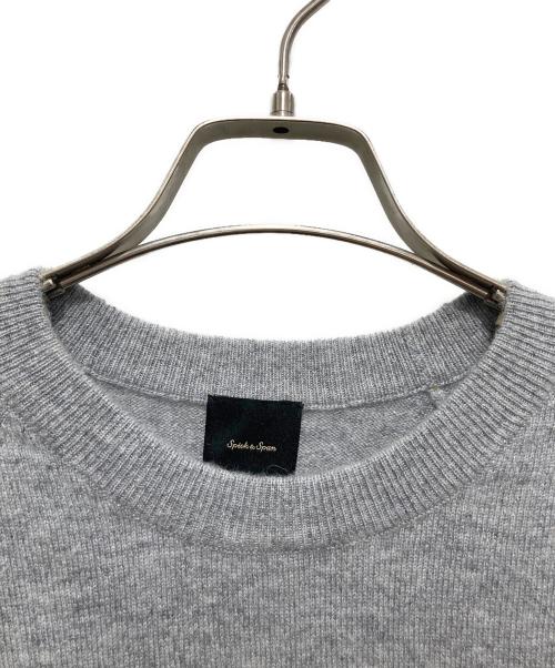 Spick and Span（スピック＆スパン）Spick and Span (スピック＆スパン) ミッキーマウス /カシミヤ ラインストーンニット グレー サイズ:FREEの古着・服飾アイテム