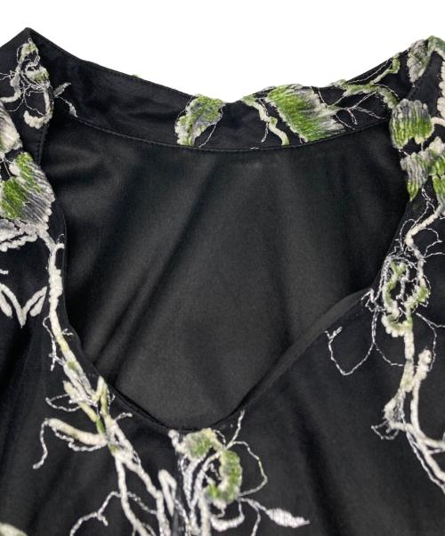 Ameri VINTAGE（アメリヴィンテージ）Ameri VINTAGE (アメリヴィンテージ) 2WAY WILD ROSE CANVAS ART DRESS ブラック サイズ:Mの古着・服飾アイテム