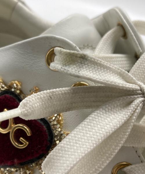 DOLCE & GABBANA（ドルチェ＆ガッバーナ）DOLCE & GABBANA (ドルチェ＆ガッバーナ) スニーカー ホワイト サイズ:36 1/2の古着・服飾アイテム