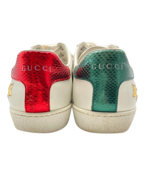 GUCCI（グッチ）GUCCI (グッチ) エース エンブロイダリー スニーカー ホワイト サイズ:36 1/2の古着・服飾アイテム