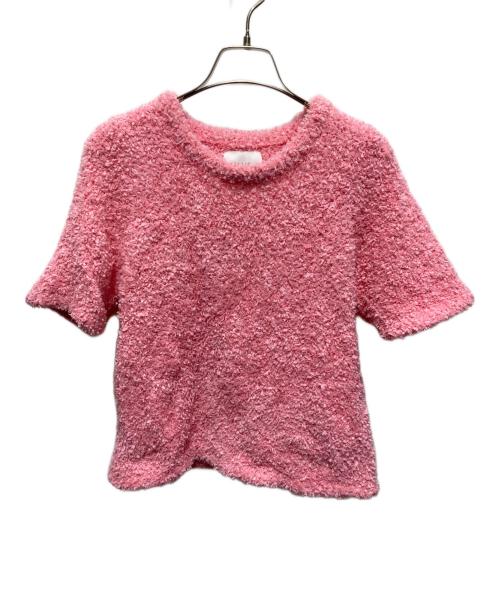 ELLIE（エリー）ELLIE (エリー) 半袖ニット ピンク サイズ:FREEの古着・服飾アイテム