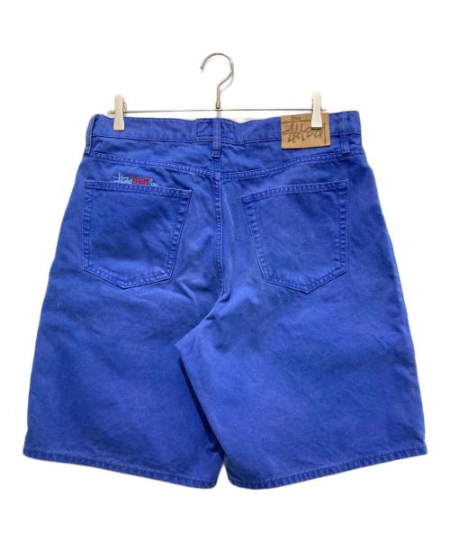 stussy（ステューシー）stussy (ステューシー) Big Ol' Short Washed Canvas ブルー サイズ:32の古着・服飾アイテム