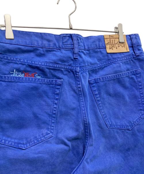 stussy（ステューシー）stussy (ステューシー) Big Ol' Short Washed Canvas ブルー サイズ:32の古着・服飾アイテム