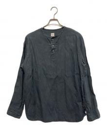 Ron Herman（ロンハーマン）の古着「Traceability Hemp Collarless Shirt」｜ブラック
