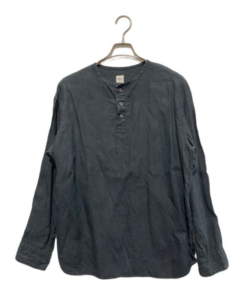 Ron Herman（ロンハーマン）Ron Herman (ロンハーマン) Traceability Hemp Collarless Shirt ブラック サイズ:Sの古着・服飾アイテム
