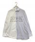 MM6 Maison Margiela（エムエムシックスメゾンマルジェラ）の古着「アシンメトリーロングスリーブシャツ」｜スカイブルー