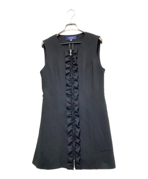 M'S GRACY（エムズグレイシー）M'S GRACY (エムズグレイシー) フリル付きフェミニンジレ ブラック サイズ:40の古着・服飾アイテム