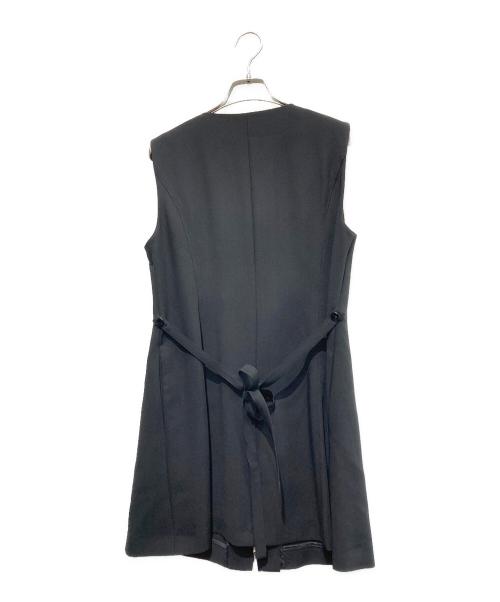 M'S GRACY（エムズグレイシー）M'S GRACY (エムズグレイシー) フリル付きフェミニンジレ ブラック サイズ:40の古着・服飾アイテム