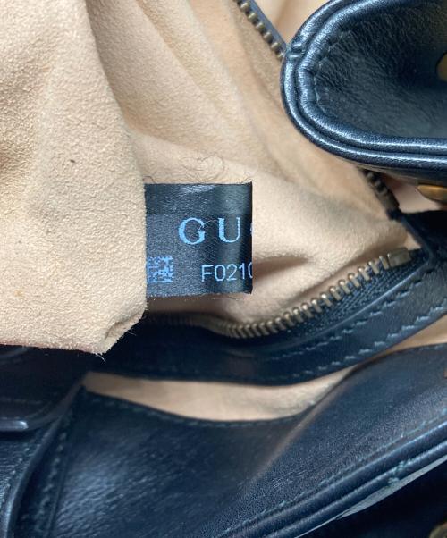 GUCCI（グッチ）GUCCI (グッチ) GGマーモント チェーントートバッグ ブラックの古着・服飾アイテム