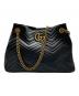 GUCCI（グッチ）の古着「GGマーモント チェーントートバッグ」｜ブラック