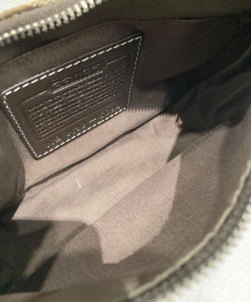 COACH（コーチ）COACH (コーチ) シグネチャーミニバッグ ブラウンの古着・服飾アイテム