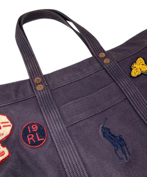 POLO RALPH LAUREN（ポロ・ラルフローレン）POLO RALPH LAUREN (ポロ・ラルフローレン) トートバッグ ネイビーの古着・服飾アイテム