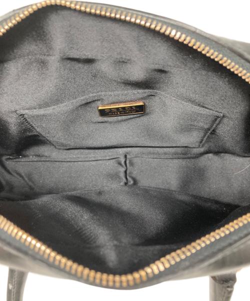 PRADA（プラダ）PRADA (プラダ) 三角プレートロゴミニハンドバッグ ブラック サイズ:不明の古着・服飾アイテム