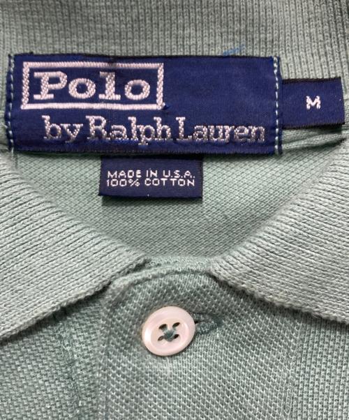 POLO RALPH LAUREN（ポロ・ラルフローレン）POLO RALPH LAUREN (ポロ・ラルフローレン) ポロシャツ/古着/USA製 グリーン サイズ:Mの古着・服飾アイテム