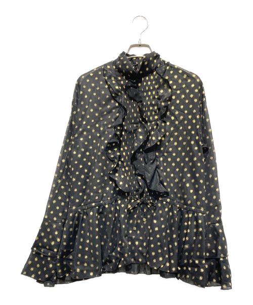Lily Brown（リリーブラウン）Lily Brown (リリーブラウン) シフォンフリルセットアップ ブラック サイズ:FREE 未使用品の古着・服飾アイテム