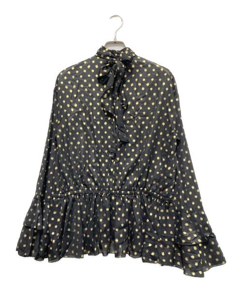 Lily Brown（リリーブラウン）Lily Brown (リリーブラウン) シフォンフリルセットアップ ブラック サイズ:FREE 未使用品の古着・服飾アイテム