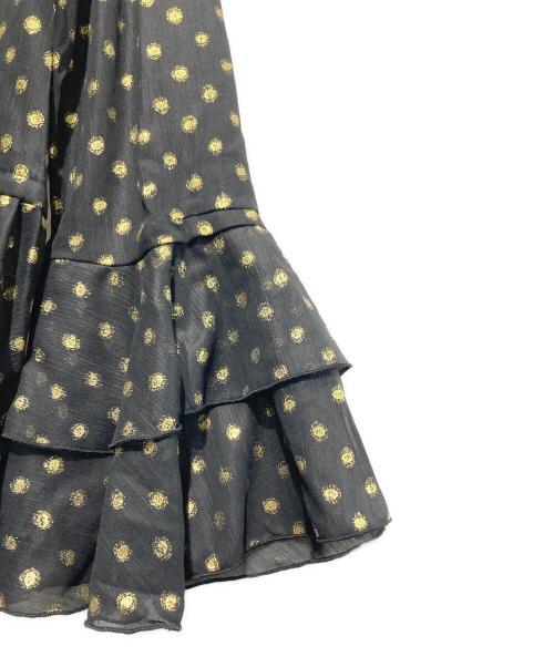 Lily Brown（リリーブラウン）Lily Brown (リリーブラウン) シフォンフリルセットアップ ブラック サイズ:FREE 未使用品の古着・服飾アイテム