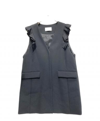 中古・古着通販】CELFORD (セルフォード) フリルスリーブジレ ブラック