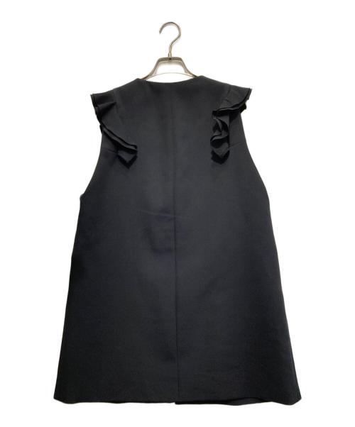 CELFORD（セルフォード）CELFORD (セルフォード) フリルスリーブジレ ブラック サイズ:FREEの古着・服飾アイテム