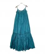 Whim Gazette×KYOKO HASEGAWAウィムガゼット×京子長谷川）の古着「コラボボリュームマキシワンピース」｜グリーン