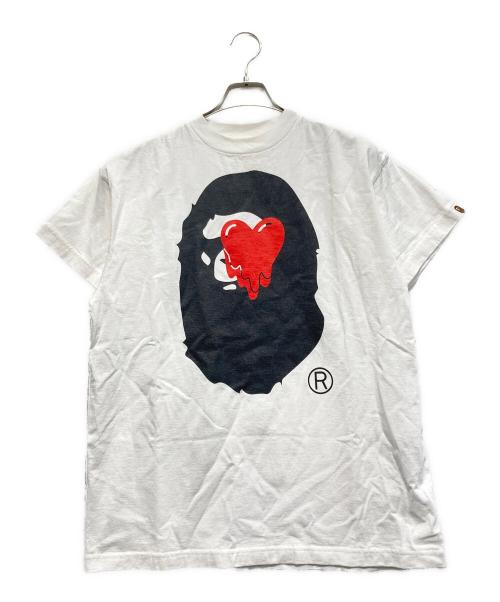 EMOTIONALLY UNAVAILABLE（エモーショナリー・アンアベイラブル）EMOTIONALLY UNAVAILABLE (エモーショナリー・アンアベイラブル) A BATHING APE (アベイシングエイプ) EU BAPE FACE SS TEE ホワイト サイズ:Sの古着・服飾アイテム