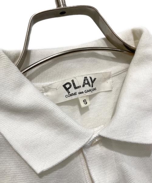 PLAY COMME des GARCONS（プレイコムデギャルソン）PLAY COMME des GARCONS (プレイコムデギャルソン) ポロシャツ ホワイト サイズ:Sの古着・服飾アイテム