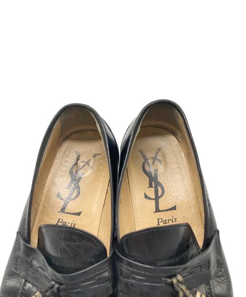 Yves Saint Laurent（イヴサンローラン）Yves Saint Laurent (イヴサンローラン) タッセルローファー ブラック サイズ:25cmの古着・服飾アイテム