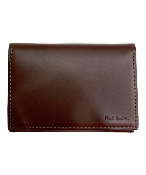 PAUL SMITH（ポールスミス）Paul Smith (ポールスミス) カードケース ブラウンの古着・服飾アイテム