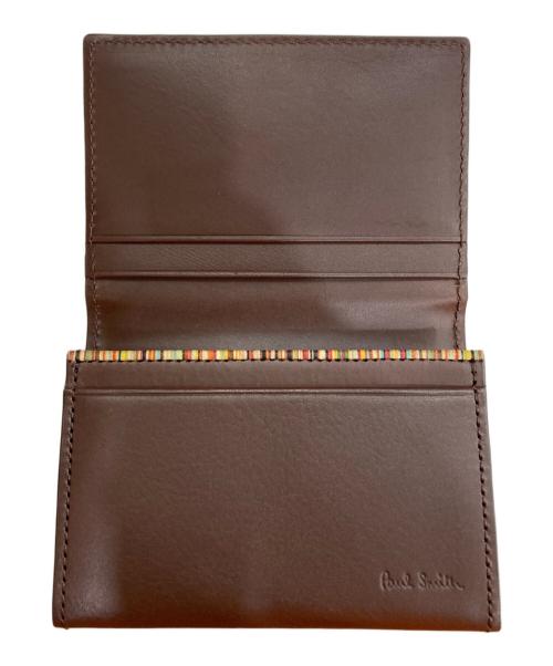 PAUL SMITH（ポールスミス）Paul Smith (ポールスミス) カードケース ブラウンの古着・服飾アイテム