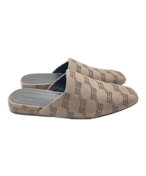 BALENCIAGA（バレンシアガ）BALENCIAGA (バレンシアガ) コージー ミュール BBモノグラム ブラウン サイズ:38の古着・服飾アイテム