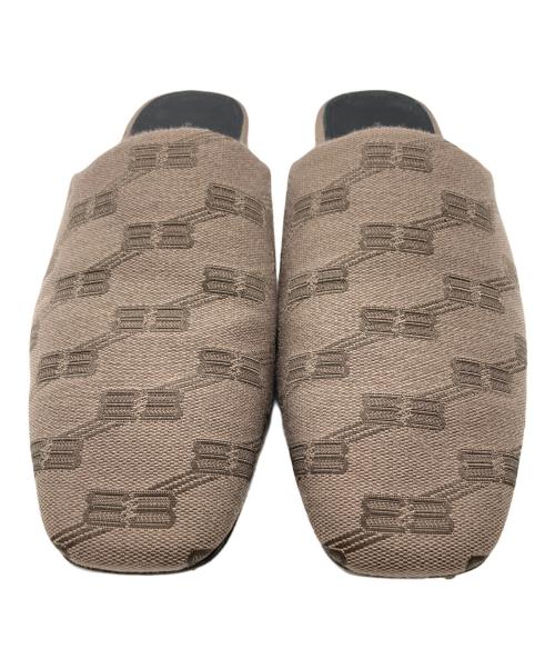 BALENCIAGA（バレンシアガ）BALENCIAGA (バレンシアガ) コージー ミュール BBモノグラム ブラウン サイズ:38の古着・服飾アイテム