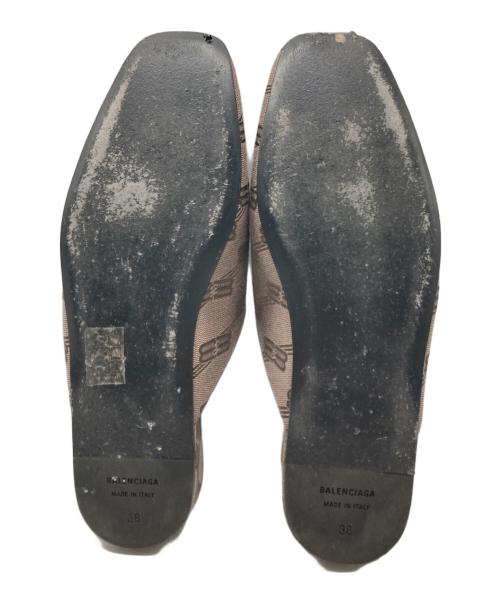 BALENCIAGA（バレンシアガ）BALENCIAGA (バレンシアガ) コージー ミュール BBモノグラム ブラウン サイズ:38の古着・服飾アイテム