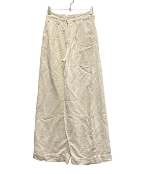 mother（マザー）mother (マザー) High Waisted Pouty Prep Heel アイボリー サイズ:26 未使用品の古着・服飾アイテム