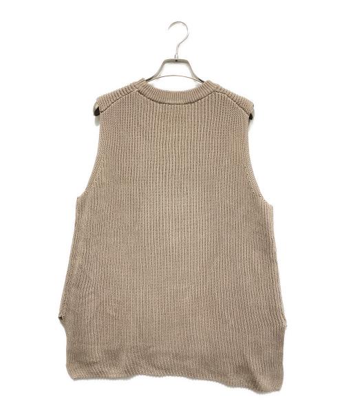 EVERYDAY I LIKE.（エヴリデイ アイ ライク）EVERYDAY I LIKE. (エヴリデイ アイ ライク) Polite ニット ベスト カーキ サイズ:FREEの古着・服飾アイテム