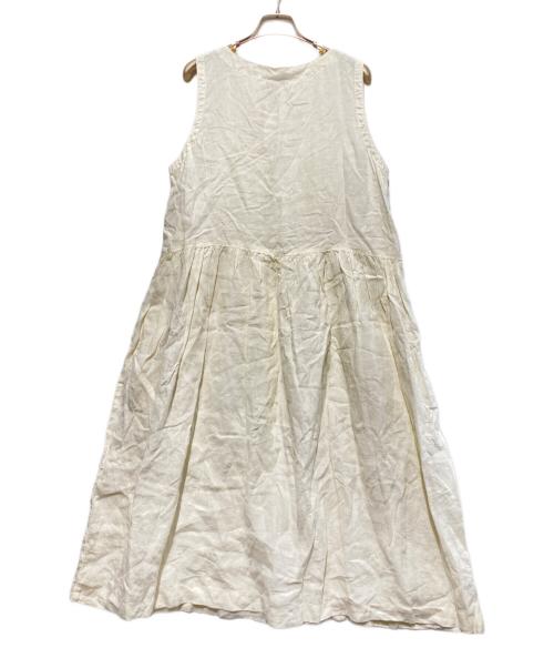 ARMEN（アーメン）ARMEN (アーメン) リネンノースリーブワンピース ホワイト サイズ:FREE 未使用品の古着・服飾アイテム