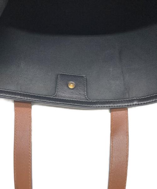 BURBERRY（バーバリー）BURBERRY (バーバリー) モノグラムストライプEキャンバスポートレートトートバッグ ブラウンの古着・服飾アイテム