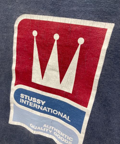 OLD STUSSY（オールドステューシー）OLD STUSSY (オールドステューシー) クラウンプリントT ネイビー サイズ:Mの古着・服飾アイテム