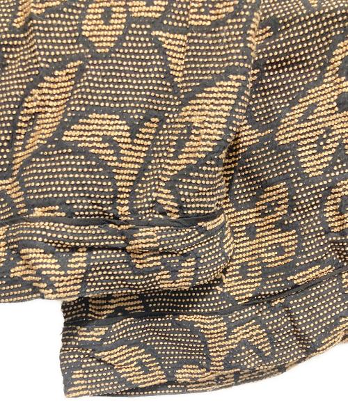 TODAYFUL（トゥデイフル）TODAYFUL (トゥデイフル) Jacquard Leaf Roughpants ブラック×ブラウン サイズ:36の古着・服飾アイテム