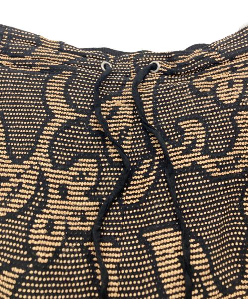 TODAYFUL（トゥデイフル）TODAYFUL (トゥデイフル) Jacquard Leaf Roughpants ブラック×ブラウン サイズ:36の古着・服飾アイテム