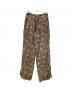 TODAYFUL（トゥデイフル）の古着「Jacquard Leaf Roughpants」｜ブラック×ブラウン